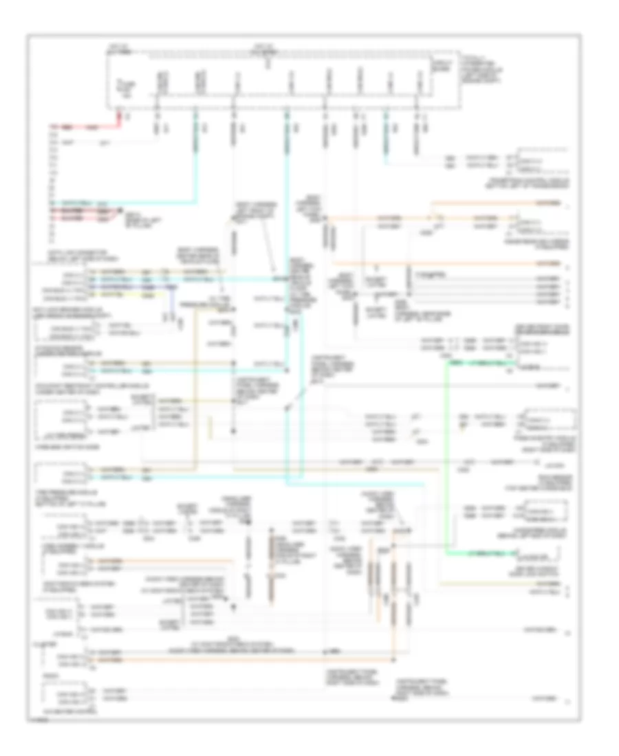 Электросхема линии передачи данных CAN, кроме SXT (1 из 2) для Dodge Grand Caravan SE 2013