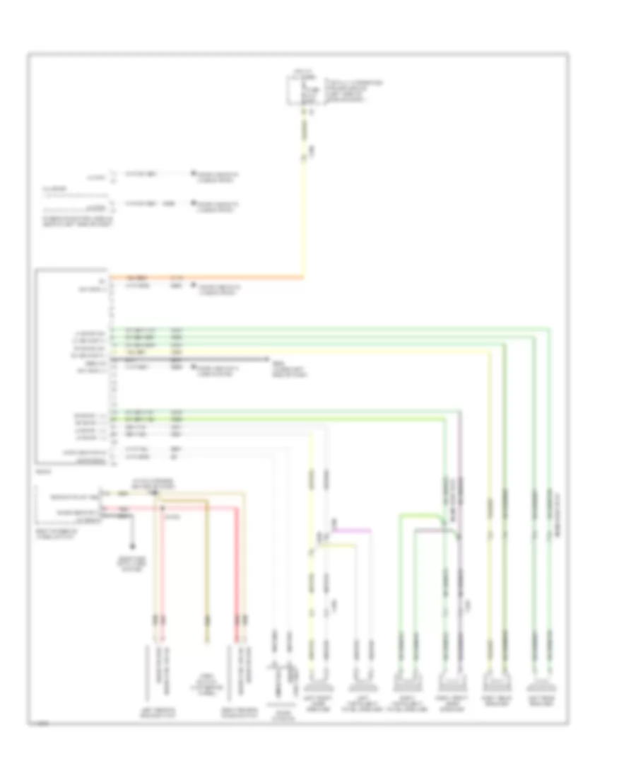 Электросхема магнитолы, стандартная комплектация для Dodge Grand Caravan SE 2013