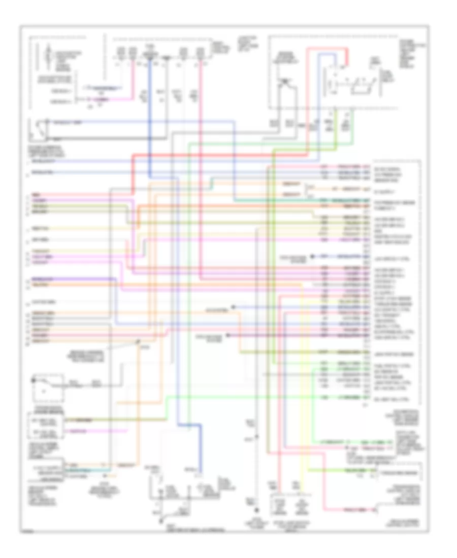 2.4L, Электросхема системы управления двигателя (3 из 3) для Dodge Stratus 1997