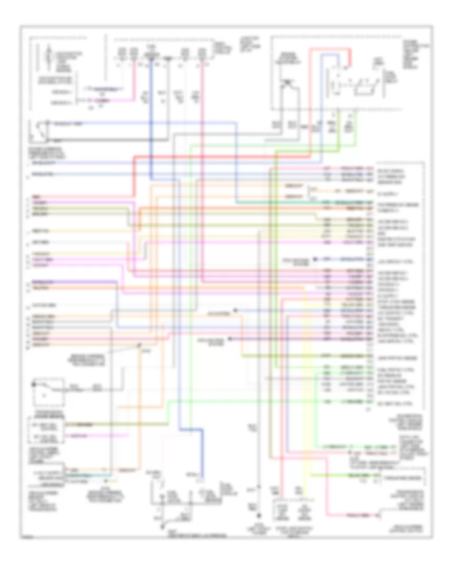 2.5L, Электросхема системы управления двигателя (3 из 3) для Dodge Stratus 1997