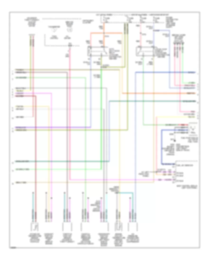 2.4L, Электросхема системы управления двигателем (2 из 3) для Dodge Stratus SXT 2006