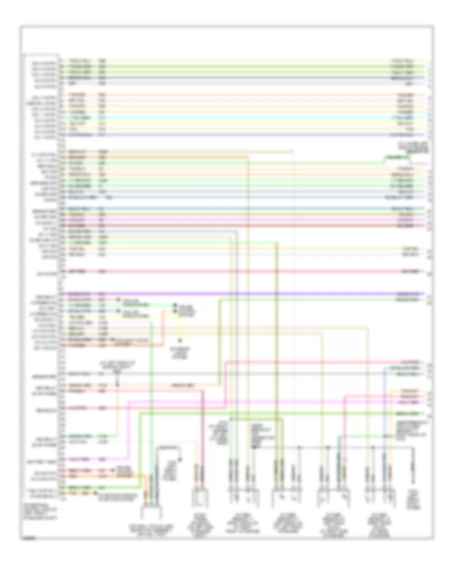 2.7L комбинированное топливо, Электросхема системы управления двигателем (1 из 4) для Dodge Stratus SXT 2006