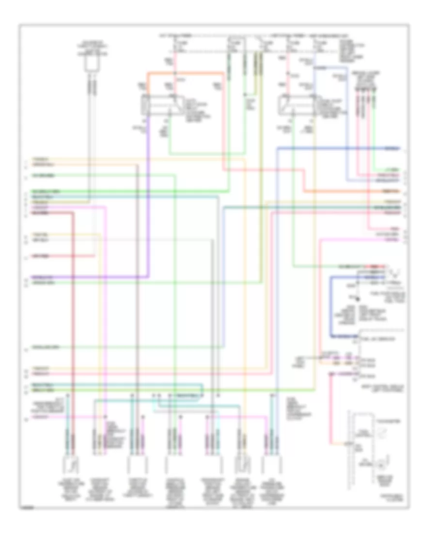 2.7L комбинированное топливо, Электросхема системы управления двигателем (3 из 4) для Dodge Stratus SXT 2006