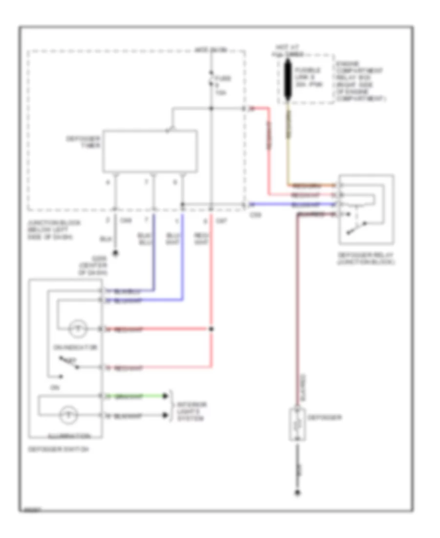 Все схемы для электропроводки Dodge Colt DL 1990 Wiring diagrams for cars