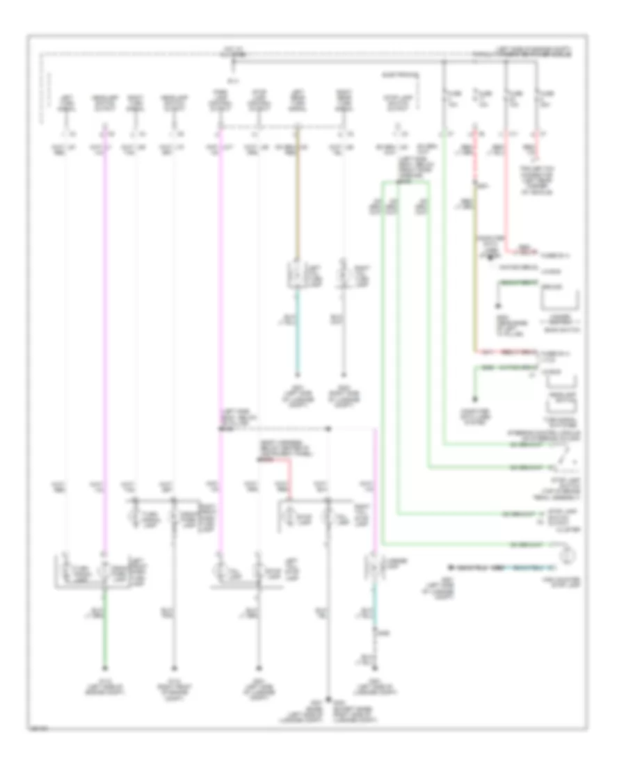 Электросхема внешнего освещения для Dodge Caliber R/T 2007
