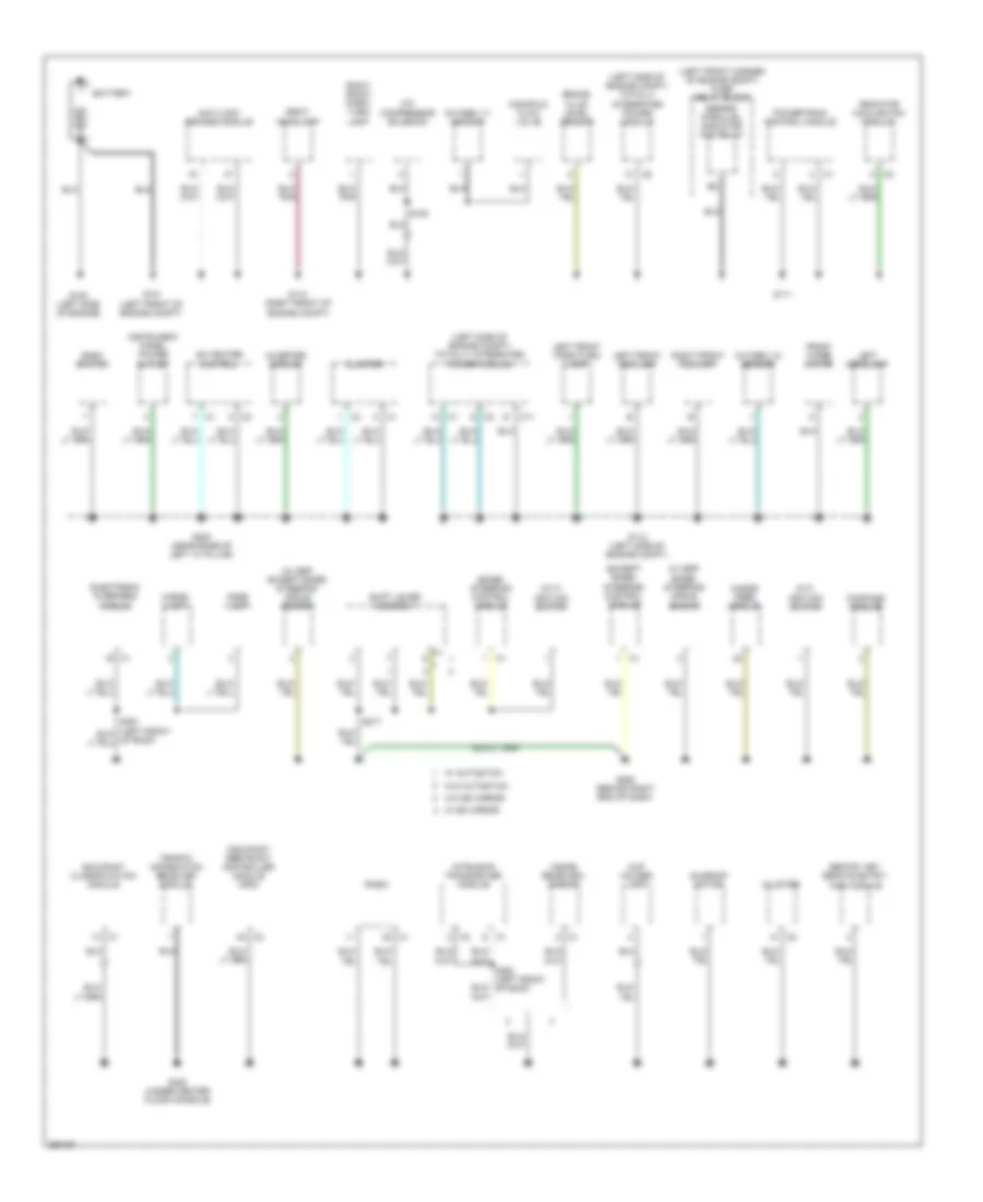 Электросхема подключение массы заземления (1 из 2) для Dodge Caliber R/T 2007