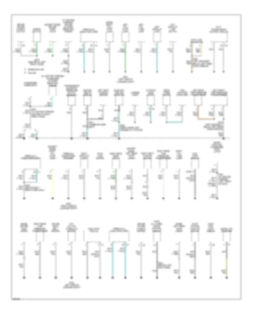 Электросхема подключение массы заземления (2 из 2) для Dodge Caliber R/T 2007