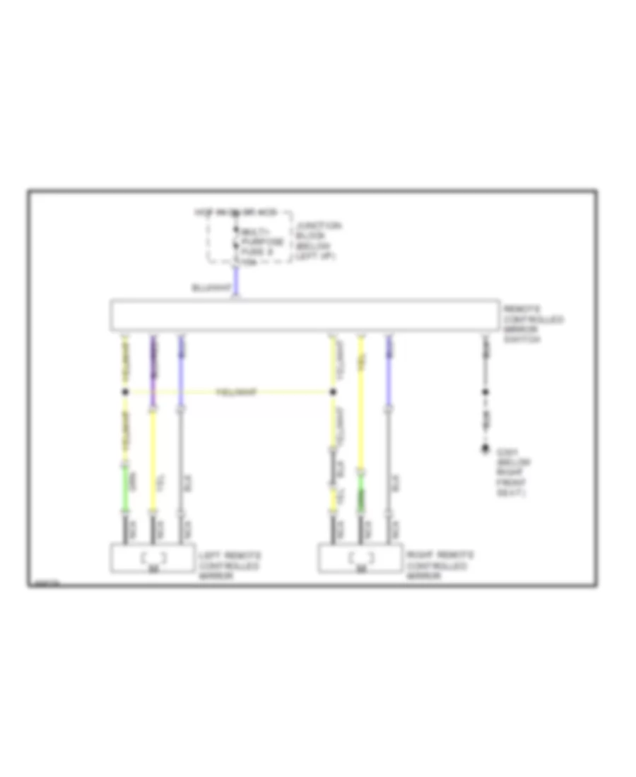 Электросхемы ПРИВОД ЗЕРКАЛ Dodge Colt Vista 1990 Wiring diagrams for cars