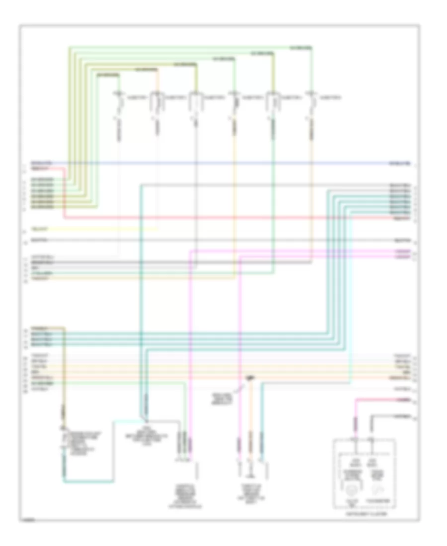 3.8L, Электросхема системы управления двигателя (2 из 3) для Dodge Grand Caravan SE 1998