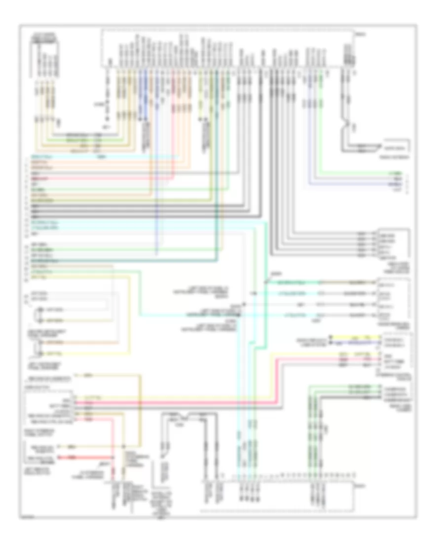 Электросхема магнитолы, Премиум класс (2 из 3) для Dodge Charger SRT-8 2012