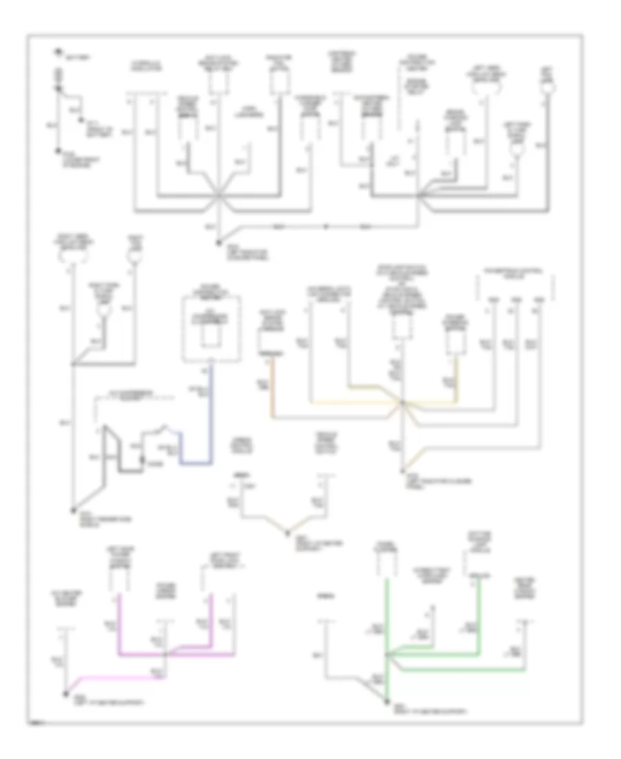 Электросхема подключение массы заземления (1 из 2) для Dodge Neon Sport 1995