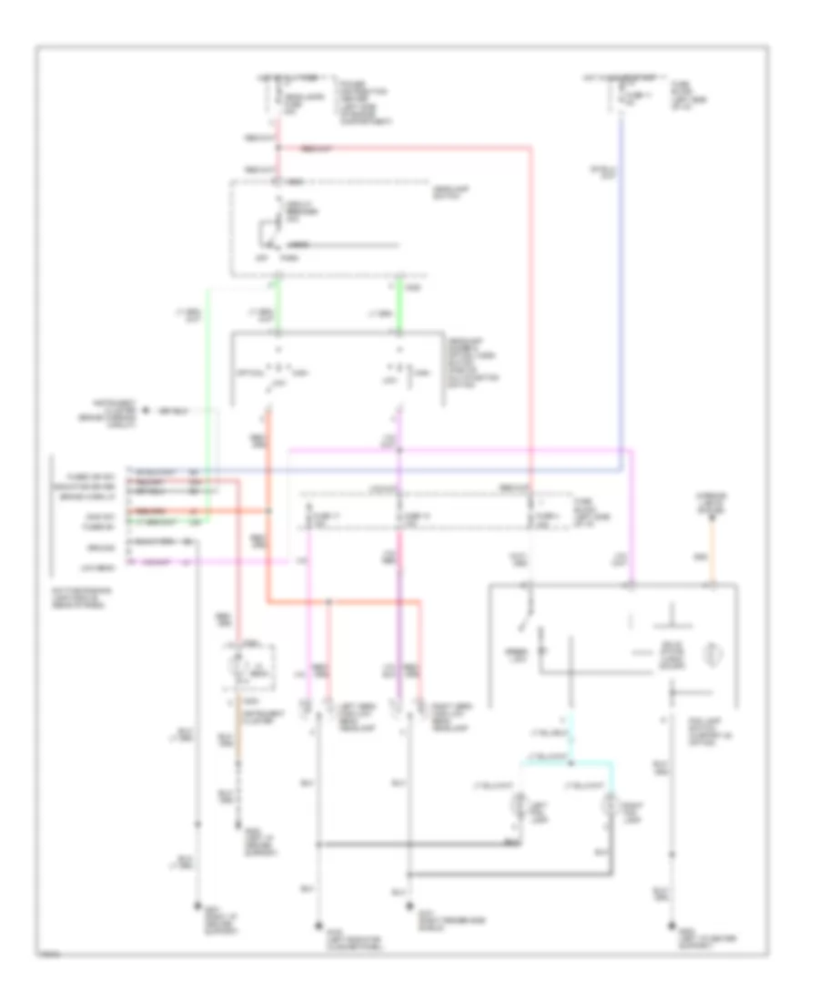 Электросхема фар и противотуманных фар, С DRL для Dodge Neon Sport 1995