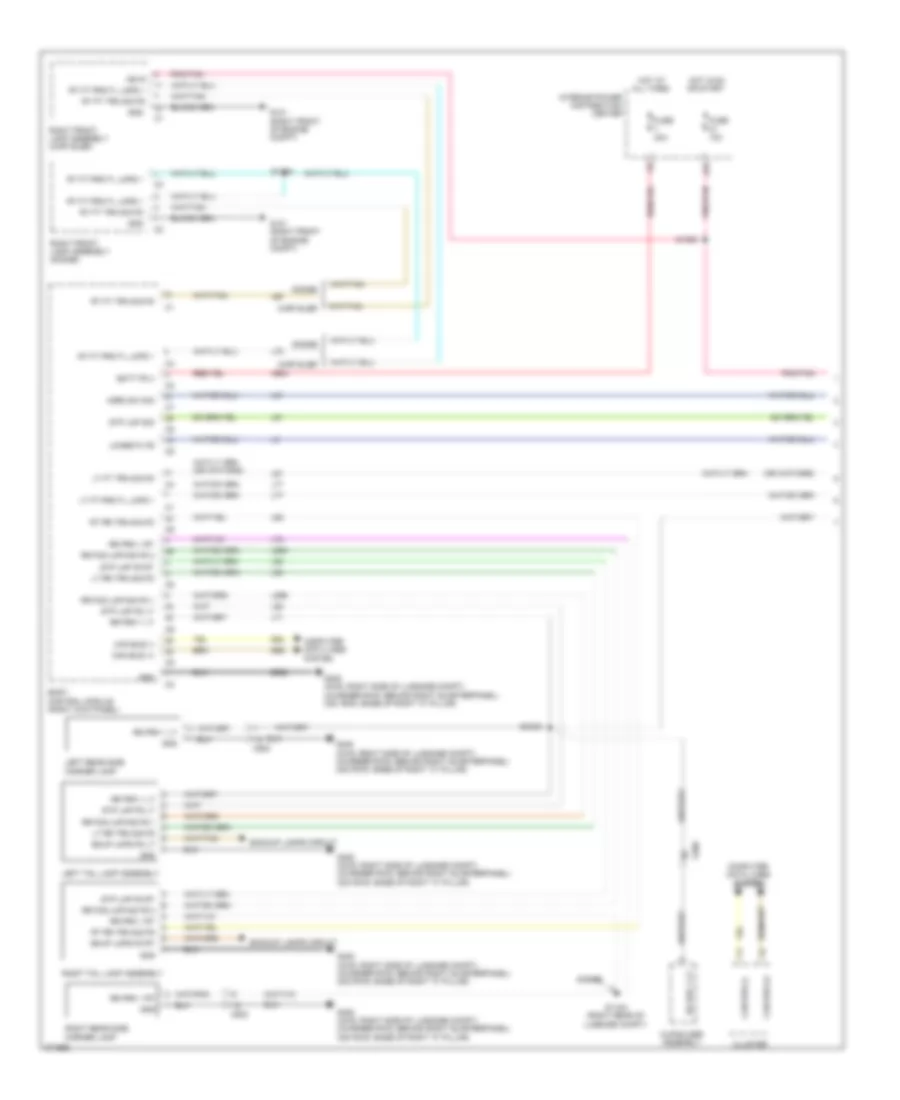 Электросхема внешнего освещения (1 из 2) для Dodge Charger SXT 2012