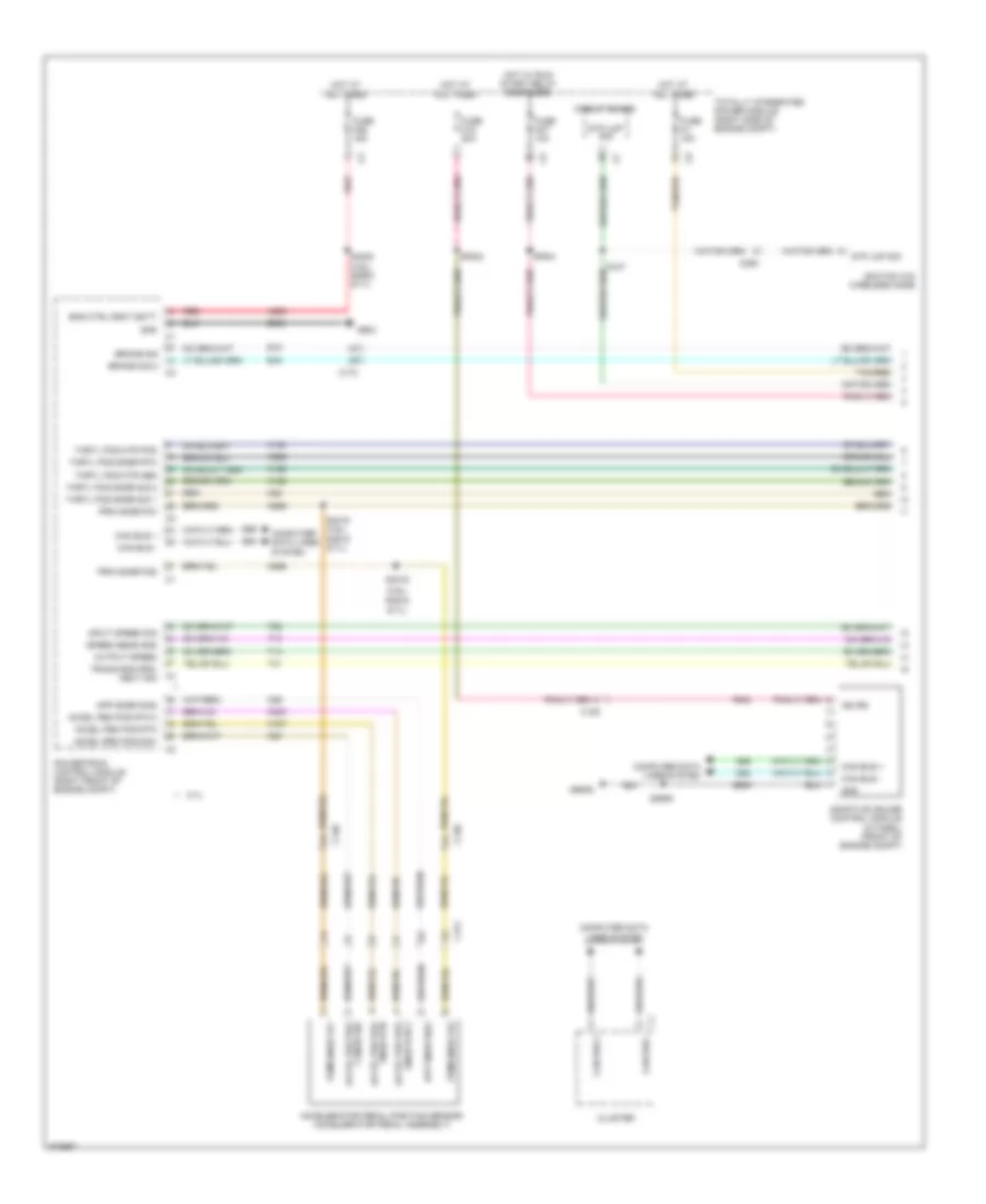 Электросхема системы круизконтроля (1 из 2) для Dodge Durango Crew 2012