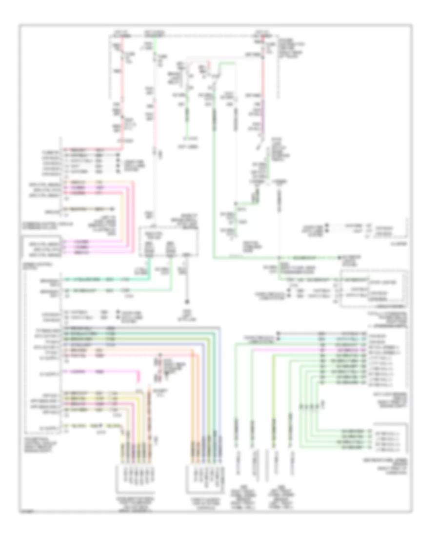 Электросхема системы круизконтроля для Dodge Charger SRT-8 2010