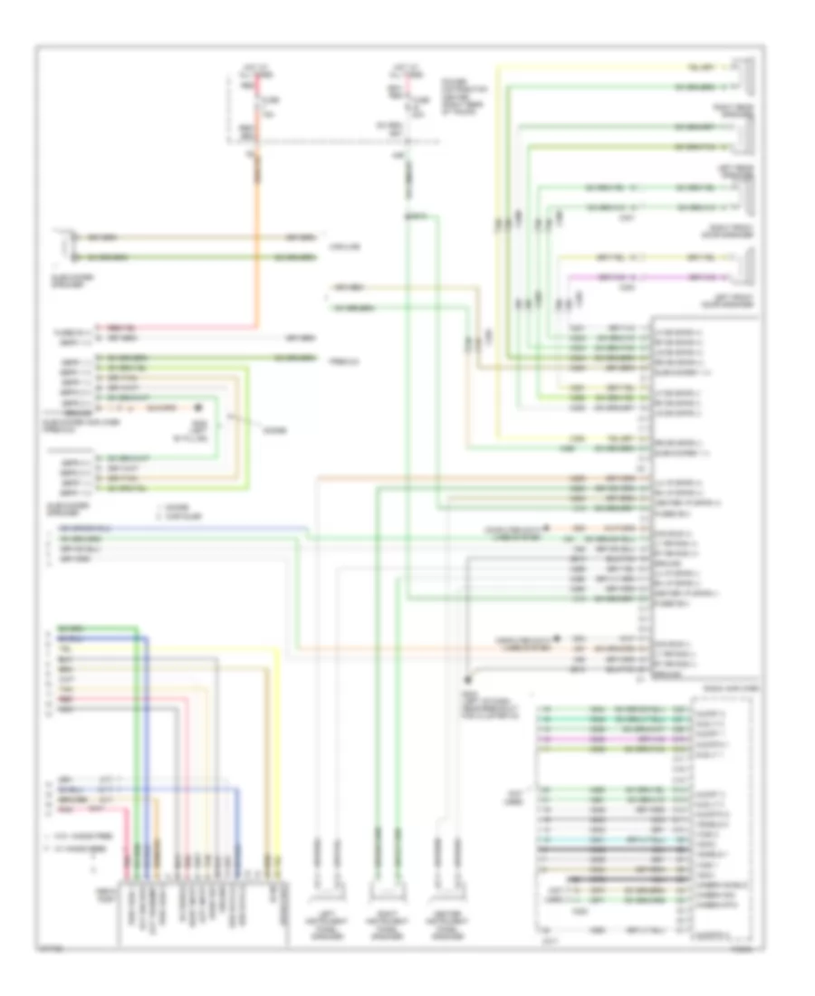 Электросхема магнитолы, Премиум класс (2 из 2) для Dodge Charger SRT-8 2010