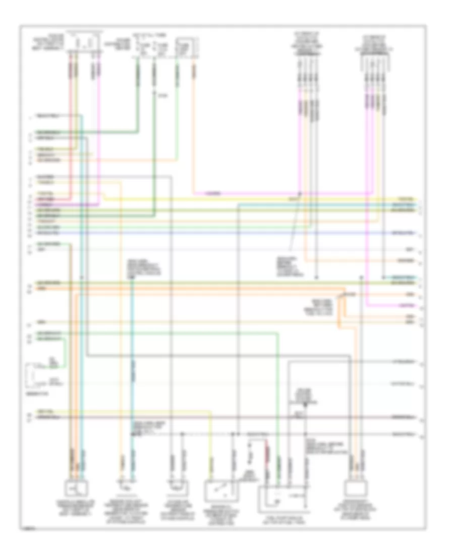 3.9L, Электросхема системы управления двигателя (2 из 3) для Dodge Ram Wagon B2001 3500