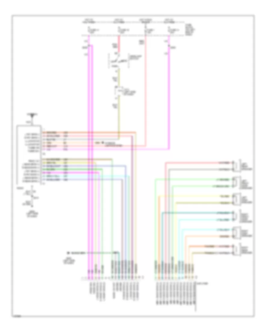 Электросхема премиум магнитолы для Dodge Ram Wagon B2001 3500