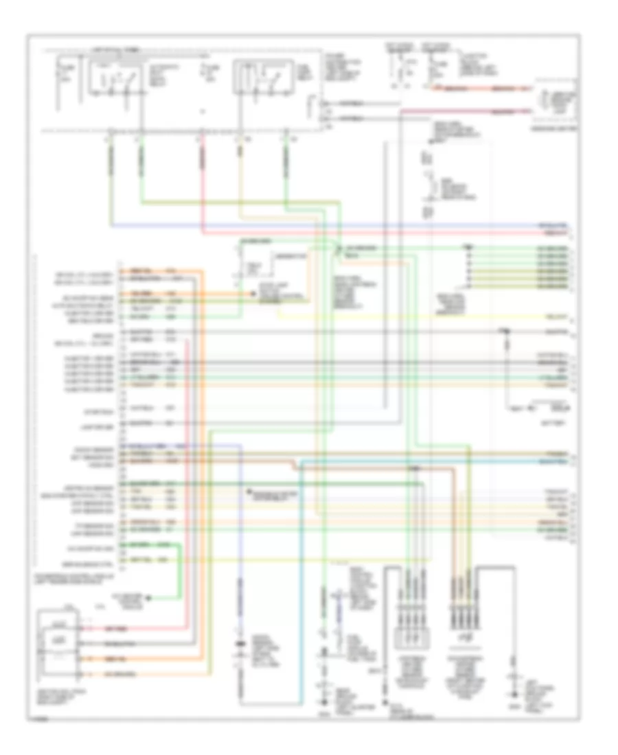 3.8L, Электросхема системы управления двигателя (1 из 3) для Dodge Caravan LE 1999