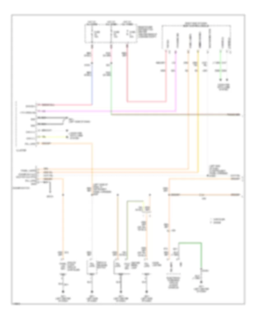 Электросхема подсветки приборов (1 из 2) для Dodge Charger Pursuit 2014