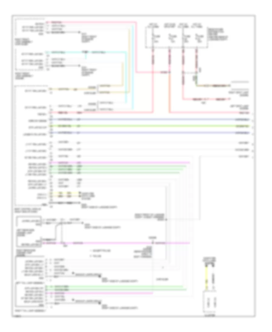 Электросхема внешнего освещения (1 из 2) для Dodge Charger R/T 2014