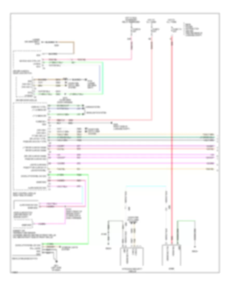 Электросхема центрального замка (1 из 2) для Dodge Charger R/T 2014