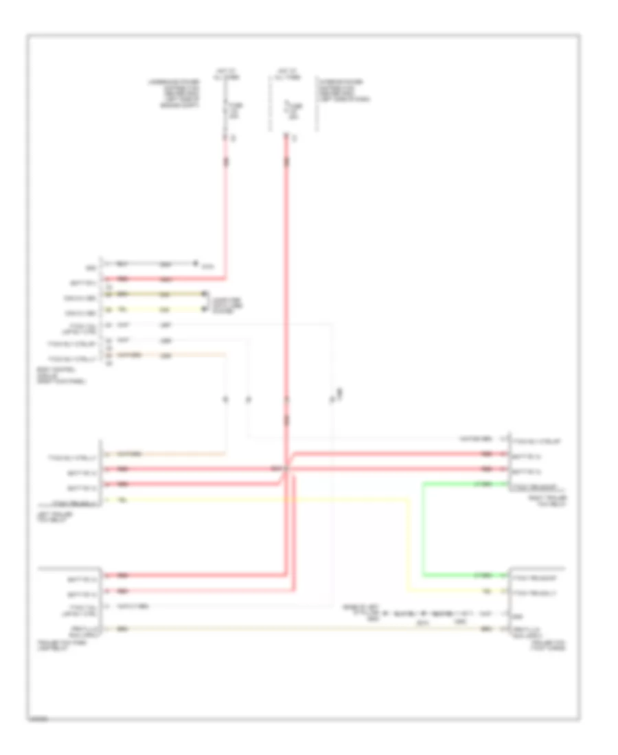 Электросхема розетки подключения прицепа для Dodge Journey AVP 2012