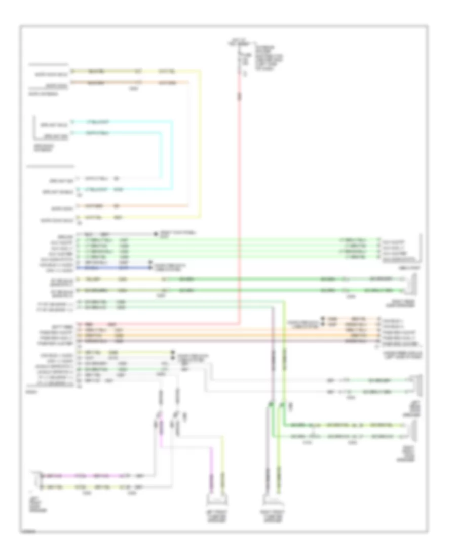 Электросхема навигации GPS, стандартная комплектация для Dodge Journey AVP 2012