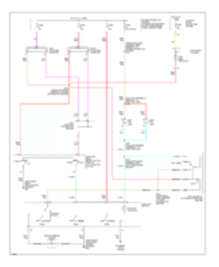 Headlight Wiring Diagram, without DRL  without Квадратические Фары для Dodge Cab  amp; Chassis R2500 2002