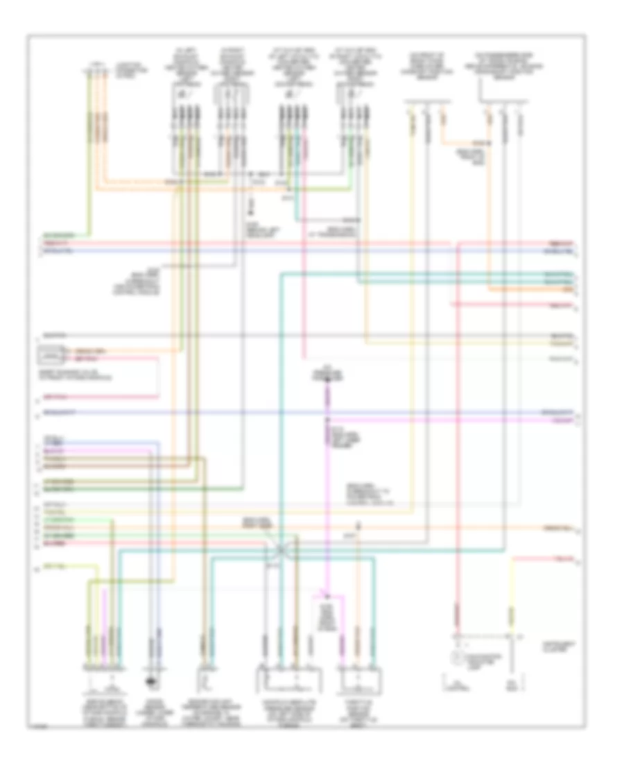 3.2L, Электросхема системы управления двигателя (2 из 3) для Dodge Intrepid 1999