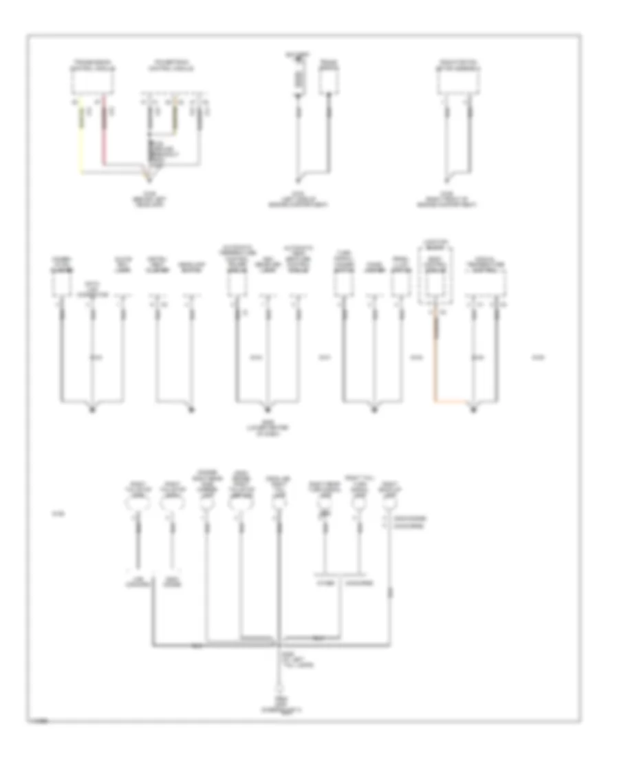 Электросхема подключение массы заземления (3 из 3) для Dodge Intrepid 1999