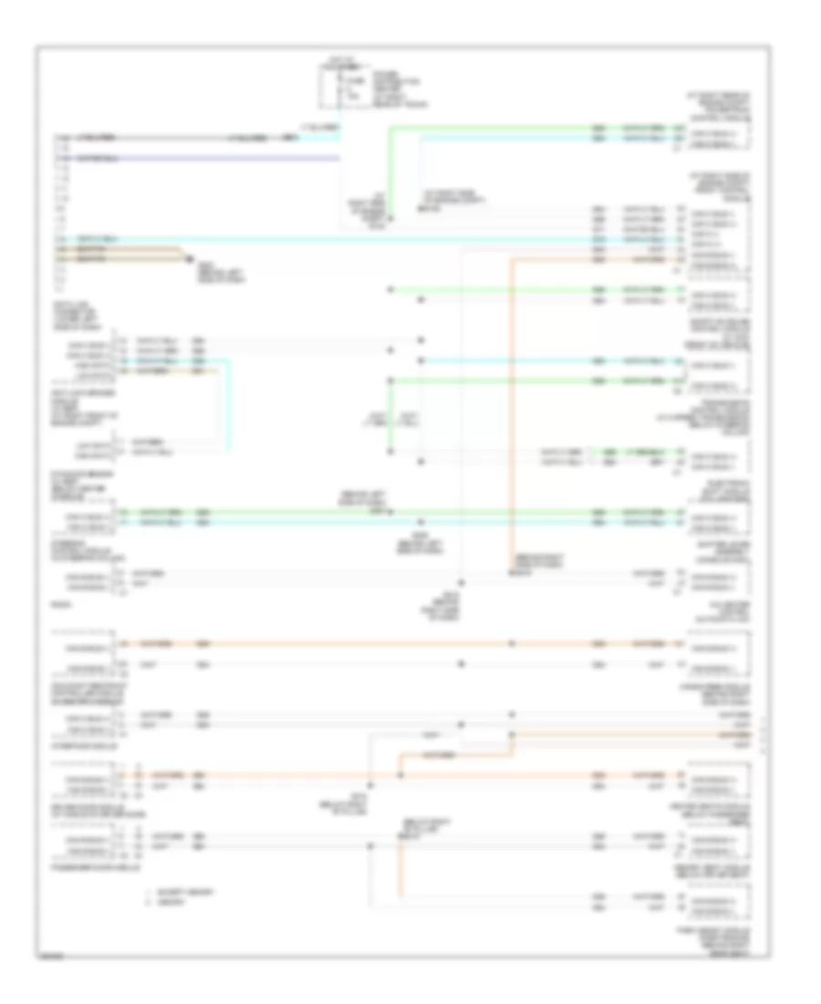 Электросхема линии передачи данных CAN (1 из 2) для Dodge Magnum R/T 2007
