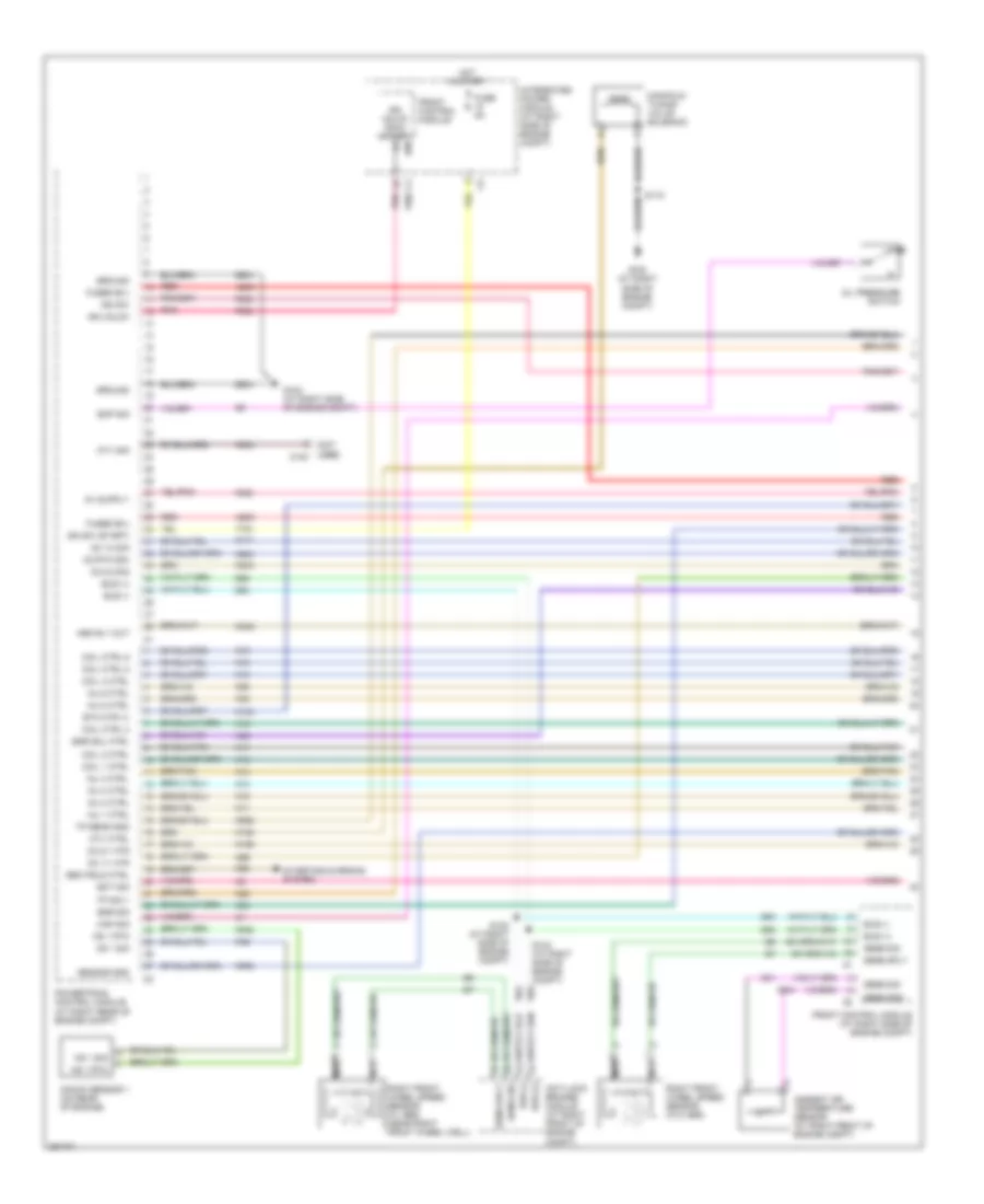 2.7L, Электросхема системы управления двигателем (1 из 5) для Dodge Magnum R/T 2007