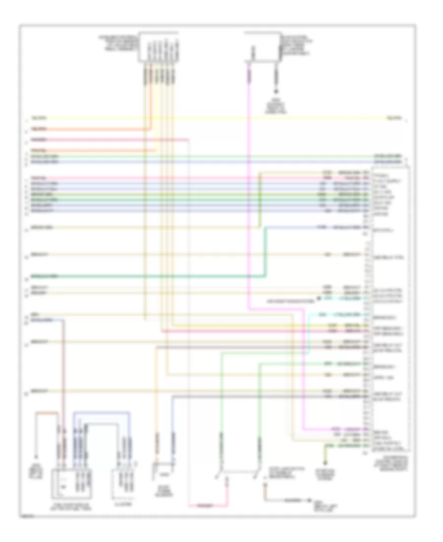 2.7L, Электросхема системы управления двигателем (4 из 5) для Dodge Magnum R/T 2007