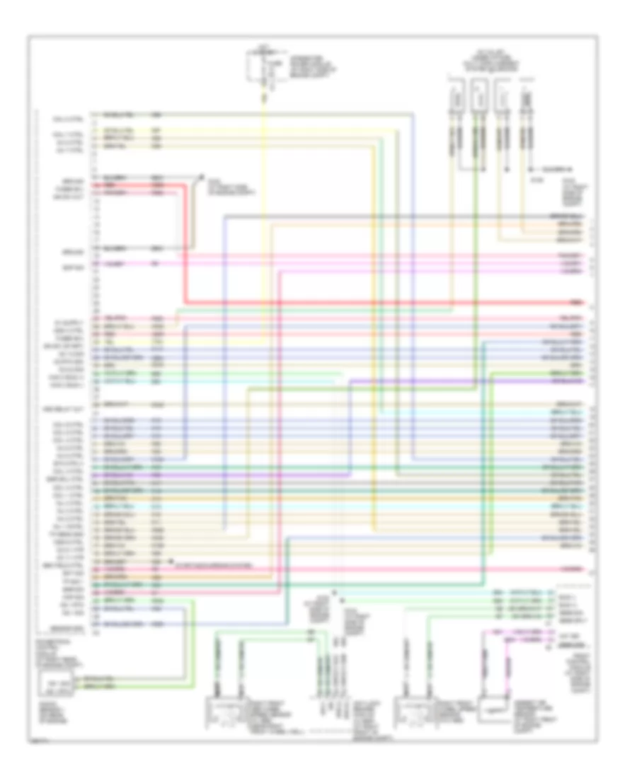 5.7L, Электросхема системы управления двигателем (1 из 4) для Dodge Magnum R/T 2007