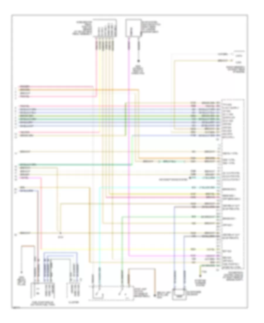 5.7L, Электросхема системы управления двигателем (4 из 4) для Dodge Magnum R/T 2007