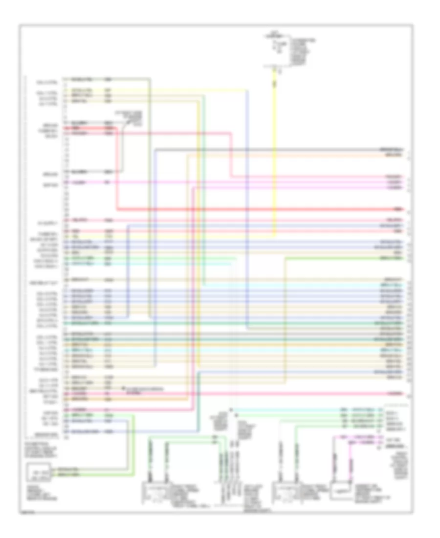6.1L, Электросхема системы управления двигателем (1 из 4) для Dodge Magnum R/T 2007