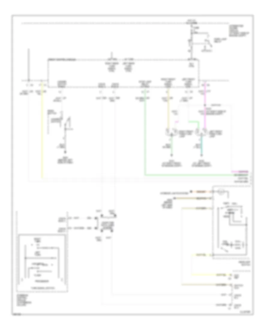 Электросхема внешнего освещения (1 из 2) для Dodge Magnum R/T 2007