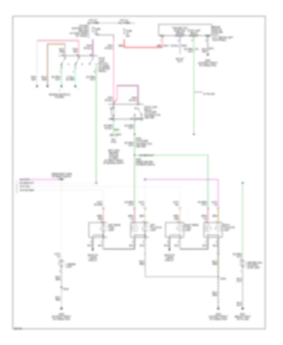Электросхема внешнего освещения (2 из 2) для Dodge Magnum R/T 2007