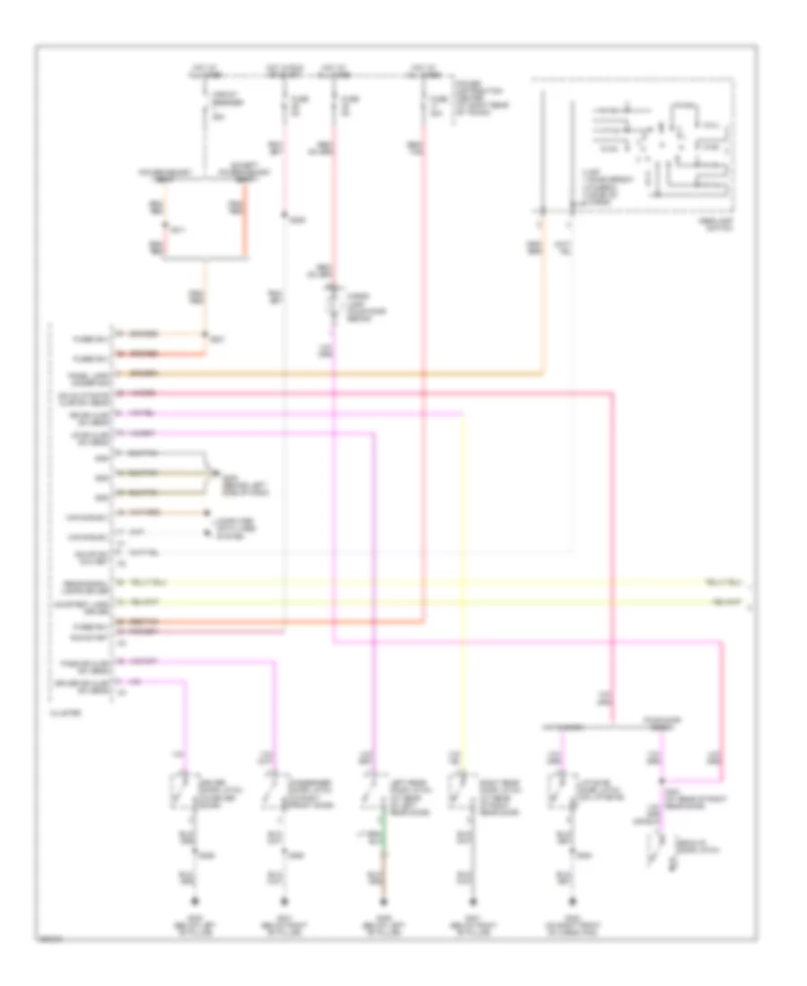 Электросхема подсветки (1 из 2) для Dodge Magnum R/T 2007