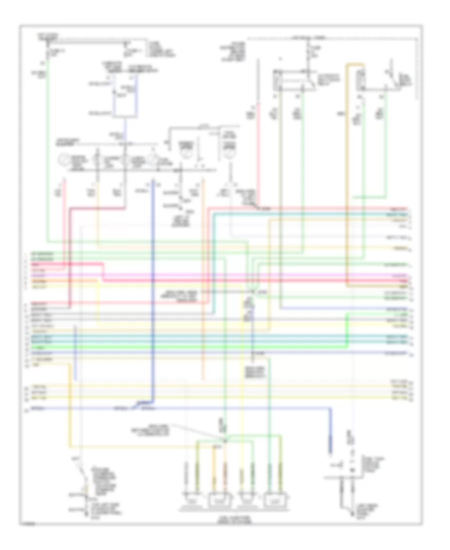 2.0L, Электросхема системы управления двигателя (2 из 3) для Dodge Neon R/T 1999