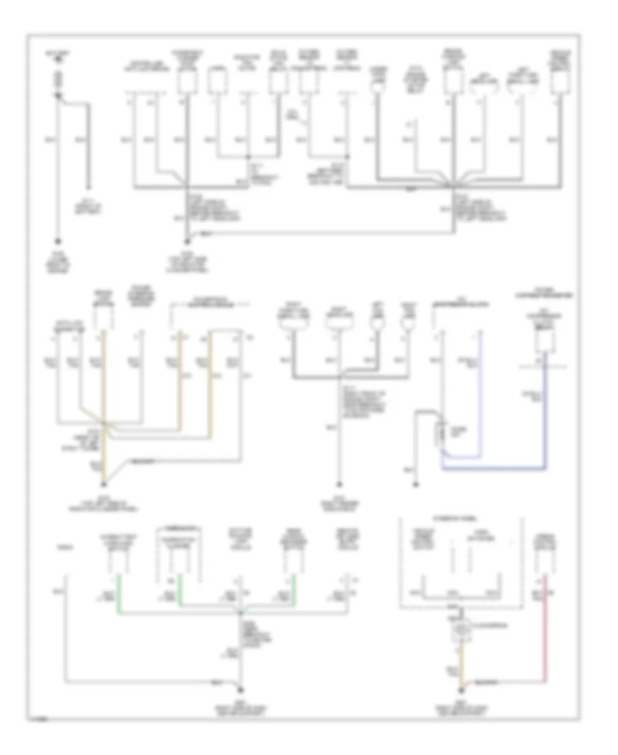 Электросхема подключение массы заземления (1 из 2) для Dodge Neon R/T 1999