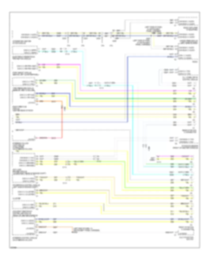 Электросхема линии передачи данных CAN (2 из 2) для Dodge Journey SE 2012