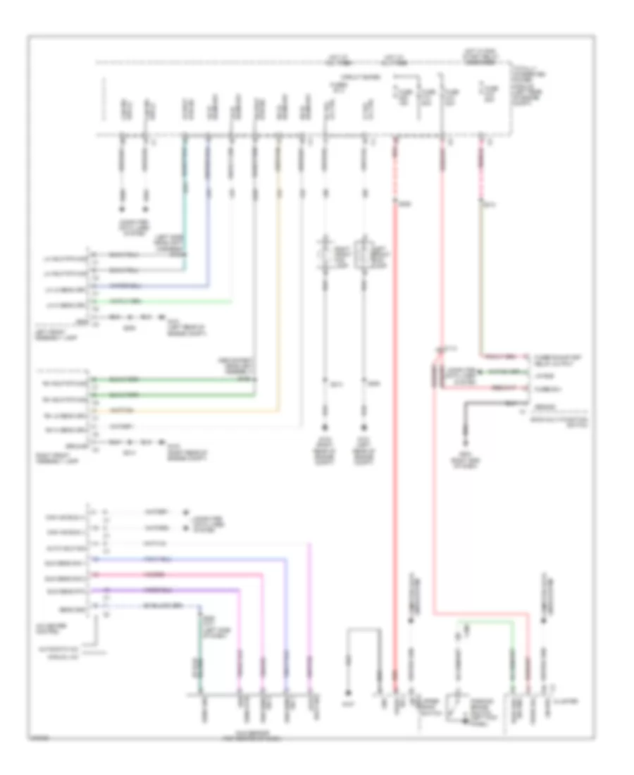 Электросхема фар для Dodge Journey SXT 2010