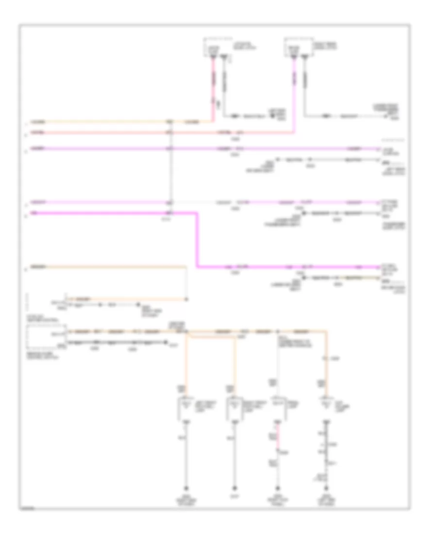 Электросхема освещения салона (2 из 2) для Dodge Journey SXT 2010