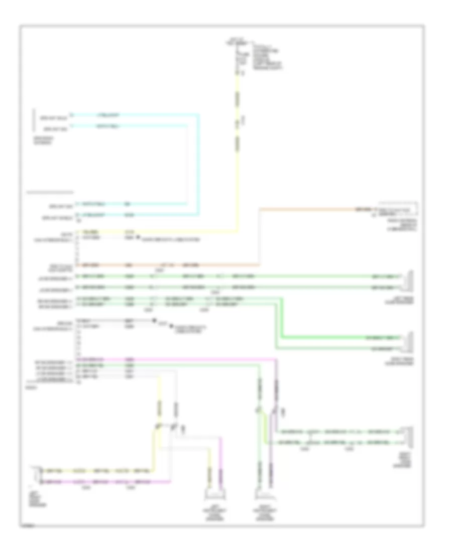 Электросхема магнитолы, стандартная комплектация для Dodge Journey SXT 2010