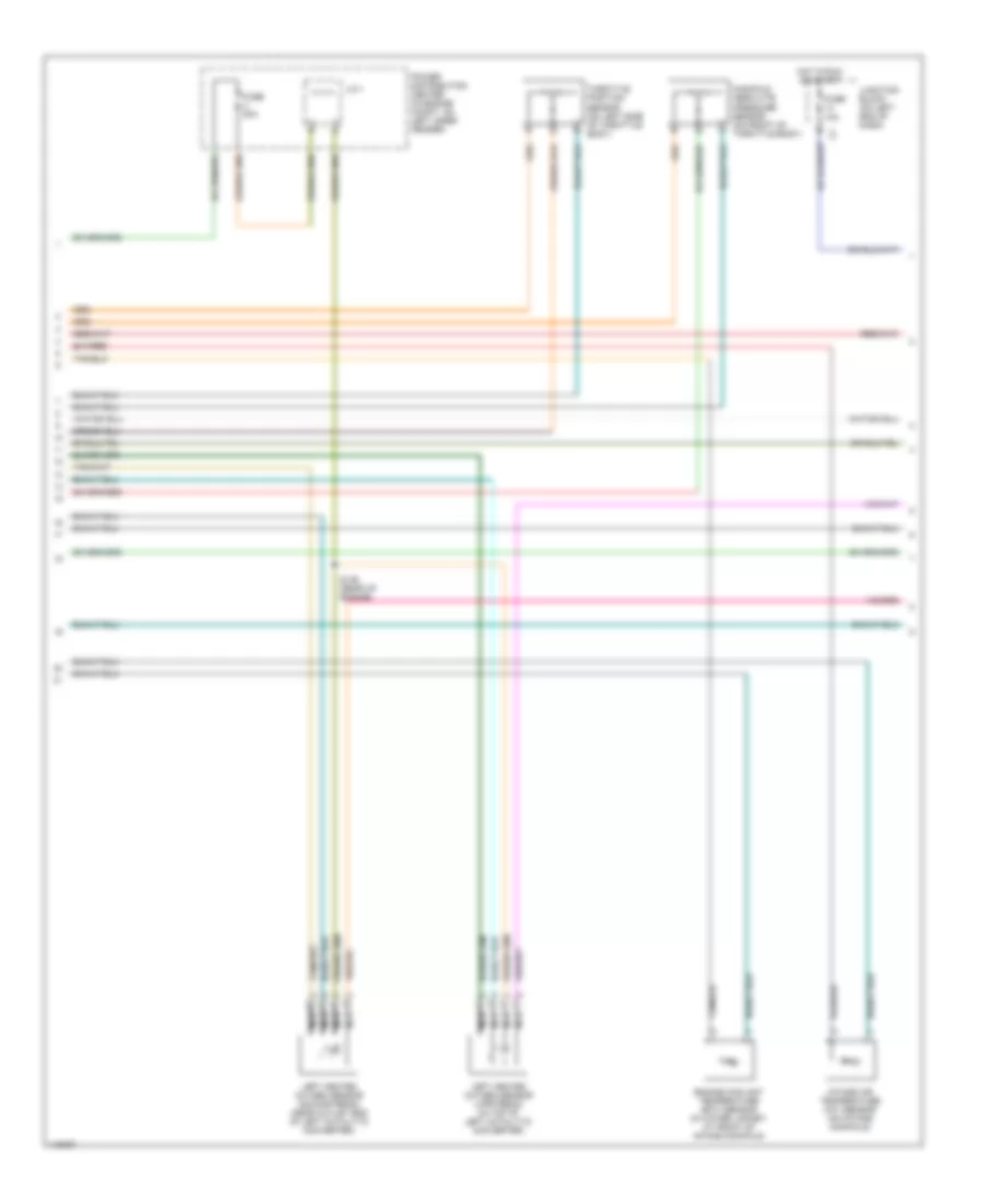 5.9L, Электросхема системы управления двигателя федеральный (3 из 4) для Dodge Dakota R/T 2002