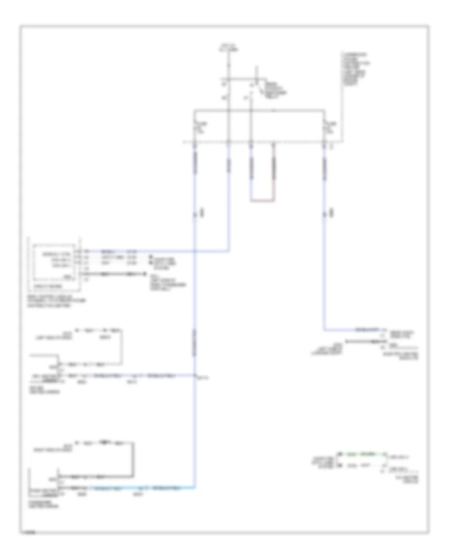 Электросхема подогрева стекол и зеркал для Dodge Dart SXT 2014