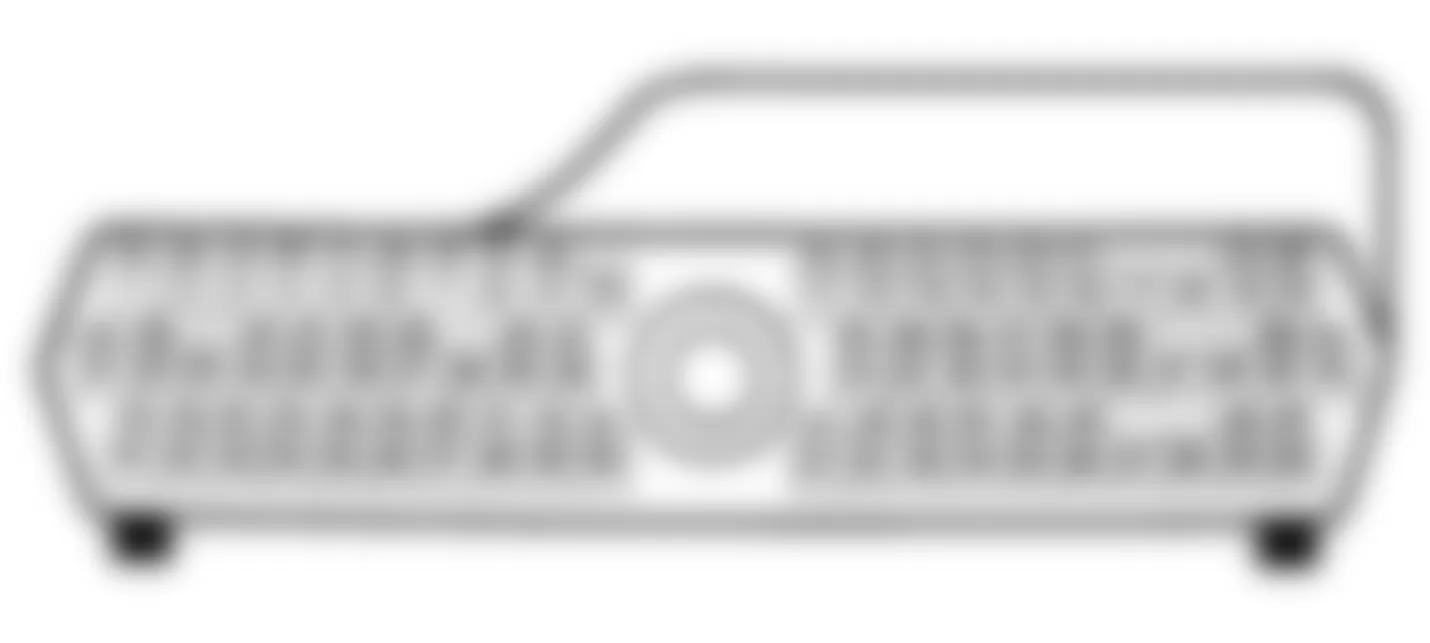 Dodge Daytona 1990 - Component Locations -  Daytona 2.2L Turbo IV SBEC 60-Pin Connector