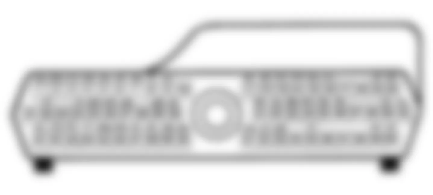 Dodge Daytona 1990 - Component Locations -  Shadow & Sundance 2.5L Turbo I SBEC 60-Pin Connector